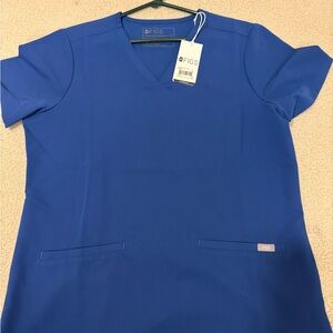 Figs winning blue scrub top